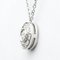 TIFFANYPolished Circlet Diamond Necklace Platinum Pendant BF558719 3