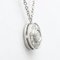 TIFFANYPolished Circlet Diamond Necklace Platinum Pendant BF558719 4
