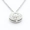 TIFFANYPolished Circlet Diamond Necklace Platinum Pendant BF558719 5