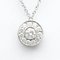TIFFANYPolished Circlet Diamond Necklace Platinum Pendant BF558719 2