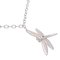 Collar TIFFANY con libélula de diamantes para mujer en oro blanco 750, Imagen 2