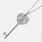 TIFFANY & Co. Collar con llave de corazón encantado 5.4g K18 EG Diamante de oro blanco, Imagen 3