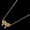 TIFFANY Metrobow diamond necklace K18 pink gold Ladies &Co. 1