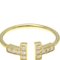 Anello TIFFANY con filo a T in oro giallo [18K] Anello in oro con diamanti alla moda, Immagine 5