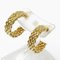 Tiffany & Co. K18Yg Yellow Gold Somerset Mesh Hoop Earrings 8.3G Women's, Set of 2 2
