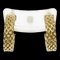 Tiffany & Co. K18Yg Yellow Gold Somerset Mesh Hoop Earrings 8.3G Women's, Set of 2 1