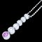 TIFFANY&Co. Jazz Drop Necklace Diamond Pink Sapphire Pt950 Platinum 291050 1