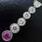 TIFFANY & Co. Jazz Drop Collier Diamant Rose Saphir Pt950 Platine 291050 5