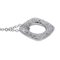 TIFFANY&Co. Necklace Ladies 750WG Diamond Square Circle White Gold 4