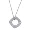 TIFFANY & Co. Collier Femme 750WG Diamant Carré Cercle Or Blanc 6