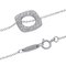 TIFFANY & Co. Collier Femme 750WG Diamant Carré Cercle Or Blanc 8