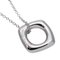 TIFFANY&Co. Necklace Ladies 750WG Diamond Square Circle White Gold, Image 5