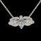 TIFFANY Paper Flower Firefly Blue Topaz Necklace Pt950 Platinum Women's &Co. 1