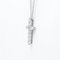 Small Cross Necklace in Platinum from Tiffany & Co. 2