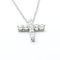 Kleine Kreuz Halskette aus Platin von Tiffany & Co. 4