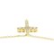 TIFFANY Mini Cross Diamond Necklace Yellow Gold [18K] Diamond Men,Women Fashion Pendant Necklace [Gold] 5