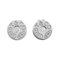 1837 Circle White Gold Earrings from Tiffany & Co., Set of 2 1