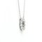TIFFANY Jazz Open Circle Necklace Platinum Diamond Men,Women Fashion Pendant Necklace [Silver] 3