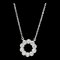 TIFFANY Jazz Open Circle Halskette Platin Diamant Herren,Damen Mode Anhänger Halskette [Silber] 1
