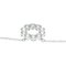 TIFFANY Jazz Open Circle Necklace Platinum Diamond Men,Women Fashion Pendant Necklace [Silver] 6