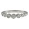 TIFFANY Jazz Graduated Ring No. 15 Pt950 Platinum Diamond Unisex &Co., Image 3