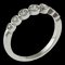 TIFFANY Jazz Graduated Ring No. 15 Pt950 Platinum Diamond Unisex &Co. 1