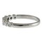 TIFFANY Jazz Graduated Ring No. 15 Pt950 Platinum Diamond Unisex &Co. 4