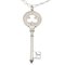 Clover Key Diamond Ladies Necklace in White Gold from Tiffany & Co. 4
