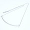 TIFFANY & Co. Collier T Smile Grand Modèle K18WG Or Blanc 290686 3