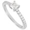 TIFFANY&Co Novo Half Eternity Diamond Ring #9 0.28ct Pt950 3