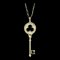TIFFANY Clover Key Halskette Gelbgold [18K] Diamant Herren,Damen Mode Anhänger Halskette [Gold] 1