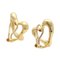Aretes K18yg con corazón abierto de oro amarillo de Tiffany & Co.. Juego de 2, Imagen 3