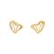 Aretes K18yg con corazón abierto de oro amarillo de Tiffany & Co.. Juego de 2, Imagen 1