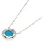 Two Circle Limited White Gold & Turquoise Necklace from Tiffany & Co., Image 1