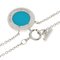 Two Circle Limited White Gold & Turquoise Necklace from Tiffany & Co. 2