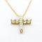 Colgante de cruz pequeño de diamantes en oro amarillo de Tiffany & Co., Imagen 4