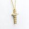 Colgante de cruz pequeño de diamantes en oro amarillo de Tiffany & Co., Imagen 3