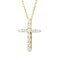 Petit Pendentif Croix Diamant en Or Jaune de Tiffany & Co. 1