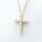 Small Cross Diamond Necklace in Pink Gold from Tiffany & Co. 1