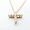 Kleine Halskette mit Kreuzdiamanten aus Rotgold von Tiffany & Co. 4