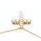 Kleine Halskette mit Kreuzdiamanten aus Rotgold von Tiffany & Co. 6
