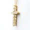 Kleine Halskette mit Kreuzdiamanten aus Rotgold von Tiffany & Co. 2