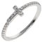 Anello a fascia con filo diamantato in oro bianco di Tiffany & Co., Immagine 2