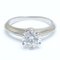 Solitaire Ring mit Diamant von Tiffany & Co. 3