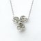 TIFFANY Open Paper Flower Necklace Platinum Diamond Men,Women Fashion Pendant Necklace [Silver] 5