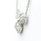TIFFANY Open Paper Flower Necklace Platinum Diamond Men,Women Fashion Pendant Necklace [Silver] 2