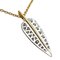 TIFFANY Leaf Diamond Women's Necklace 750 Yellow Gold 3