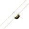 TIFFANY&Co. K18 18K Bean Design Pendant Necklace Long 76cm 4