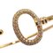 TIFFANY Key Wire Bracelet Women's K18PG 6.6g 750 18K Pink Gold Oval 3