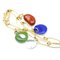TIFFANY Open Heart Beans Teardrop Round Eternal Circle Bracelet Yellow Gold [18K] Crystal,Lapis Lazuli Charm Bracelet Gold 4